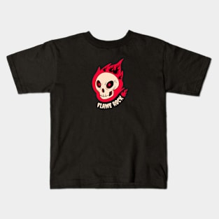 Black and Red Dark Rock Music Band Kids T-Shirt